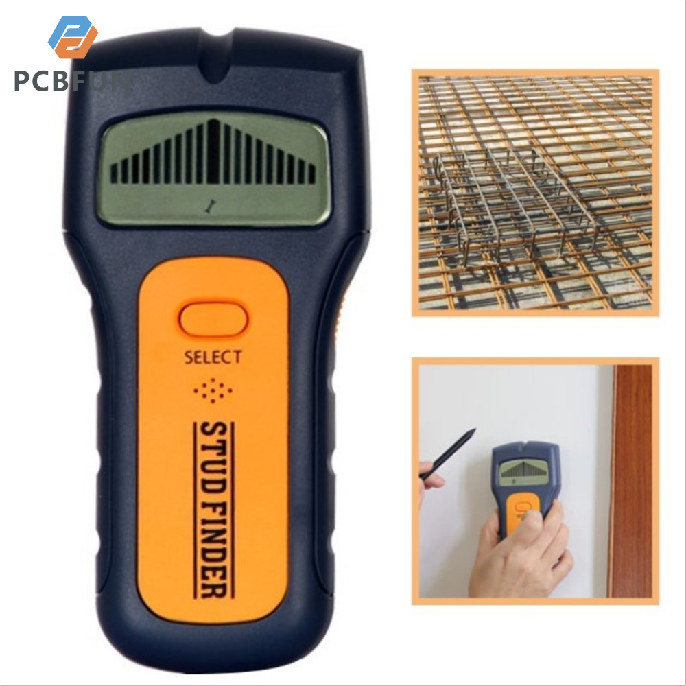 pcbfun TS79 Metal Detector Three-in-one Wall Detector Wooden Post Voltage Density Detection with Battery Depth Metal Detector Concealed Stud Finder Hidden Wire Detector Wall Scanner Wood Stud Metal Cable Detector