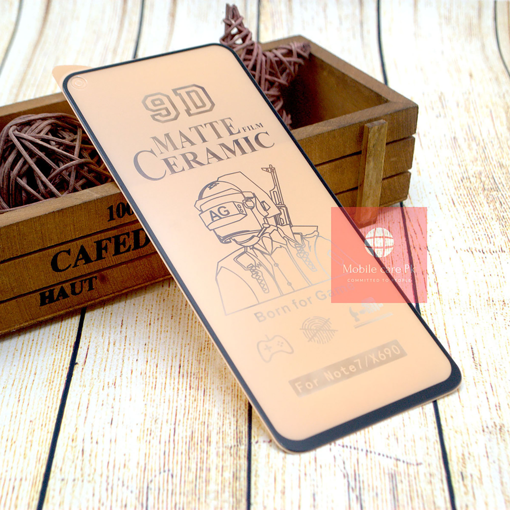 Infinix Note 7 Ceramic Matte Full Edge to Edge Unbreakable Glass Flexible Protector For Infinix Note 7. 