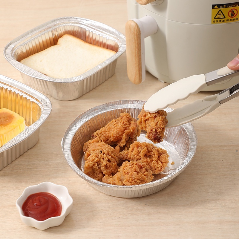 Set 10 Khay Giấy Bạc Lót Nồi Chiên 22CM