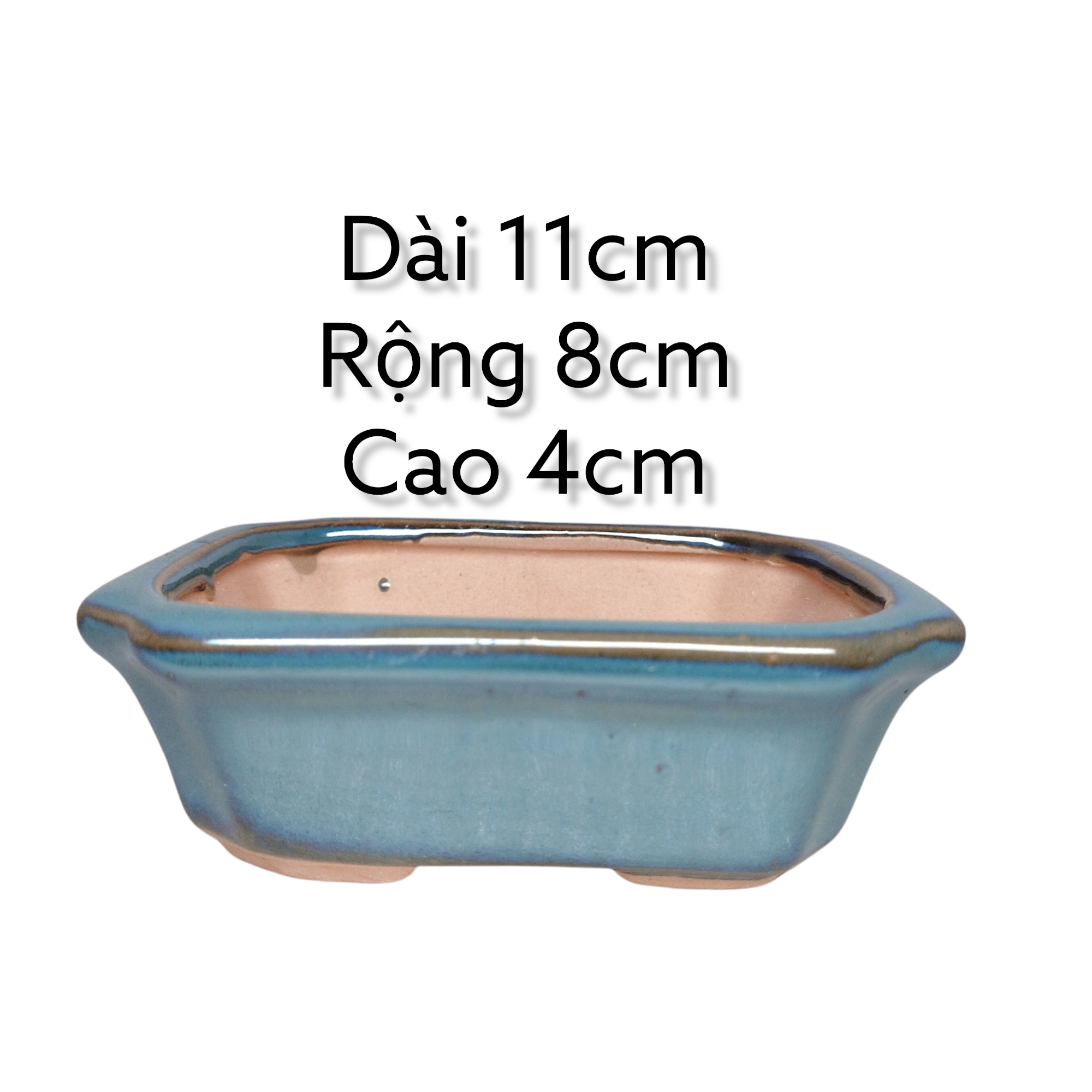 Chậu chữ nhật mini bộ 2 cái,chậu cây mini