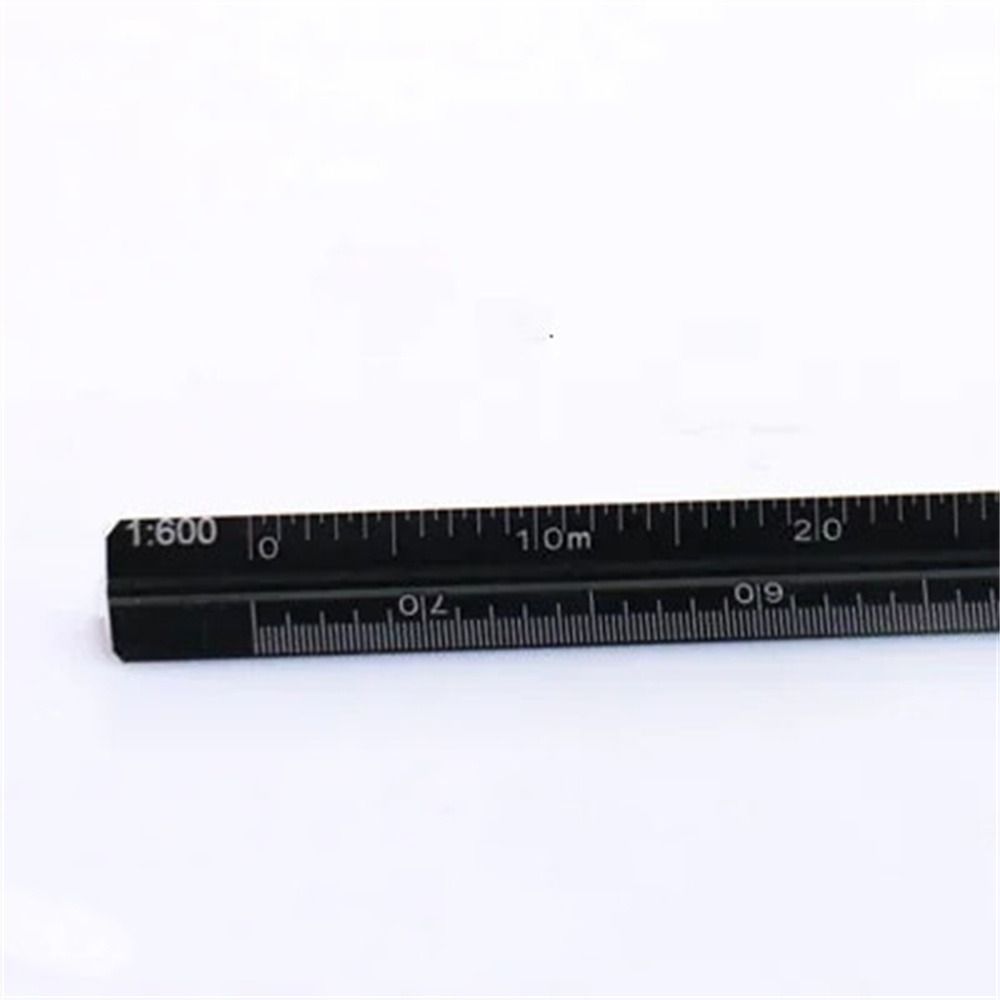Technical Scale Ruler Teaching Equipment Aluminum Alloy Triangular Scale Ruler Multi-function ...