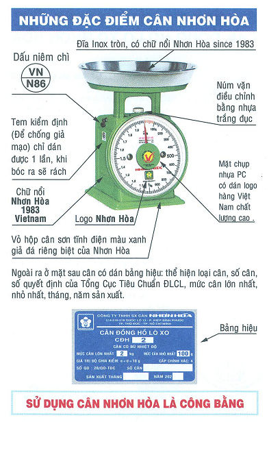 Cân Nhơn Hòa 2 Kg