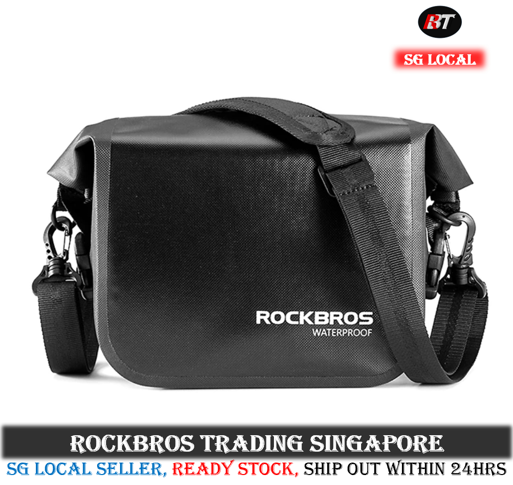 SG Delivery ROCKBROS Foldable Bicycle Bag Bromp Front Block Carrier Bag