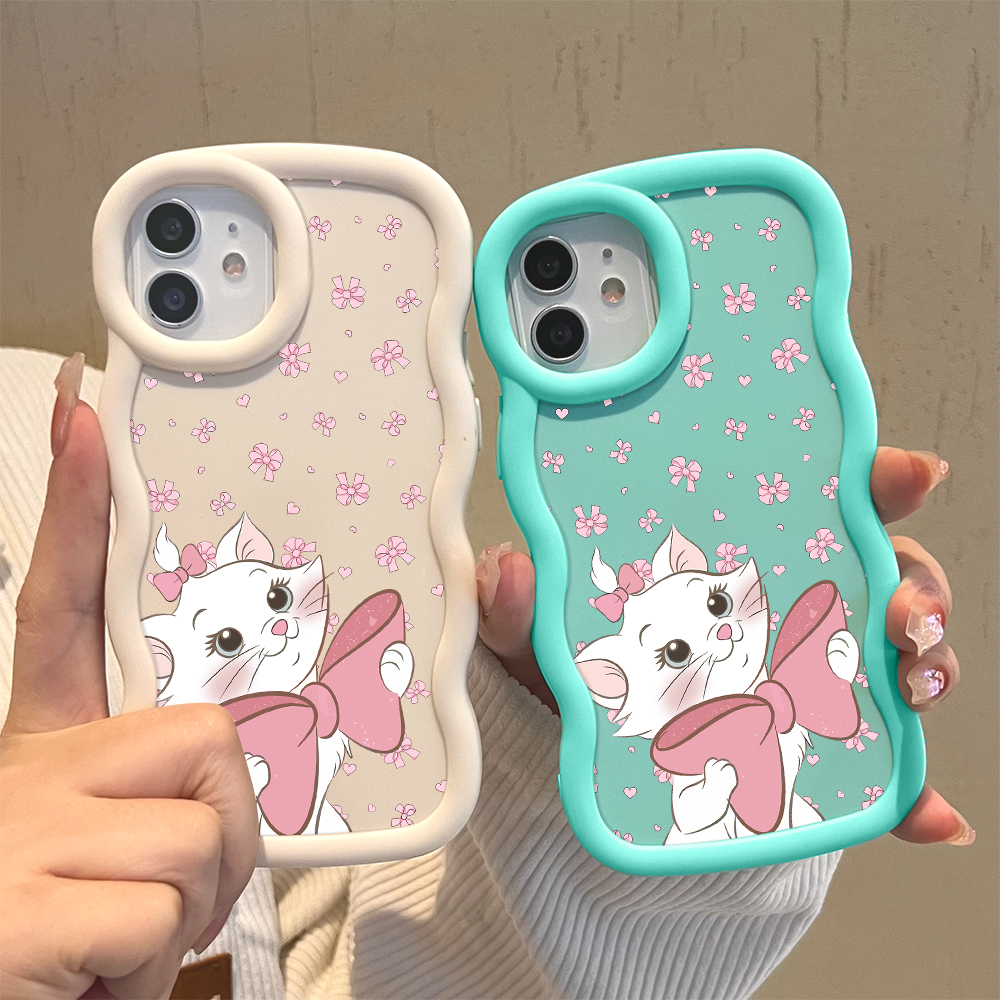 AMORVOR for Infinix Note 40 Pro 4G Note 40 Pro Plus 5G Back Cover Elegant Kitten Pattern Luxury Phone Case Macaron Wave Soft Silicone Mobile Cover. 