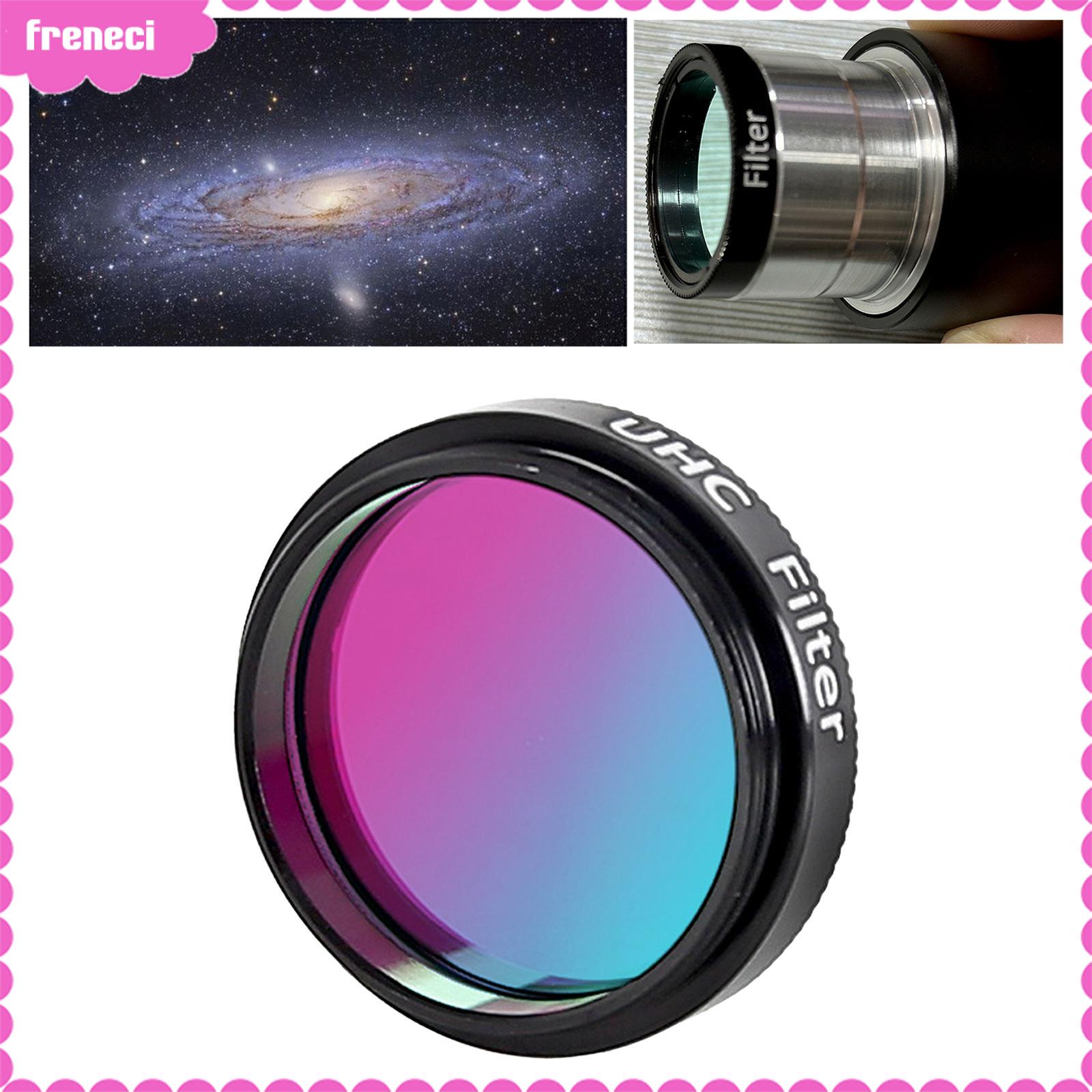 Freneci 1.25" Uhc Filter High Contrast Filter with British Thread Standard City Light Inhibition Lens Broadband Filter Astronomical Telescope Filter