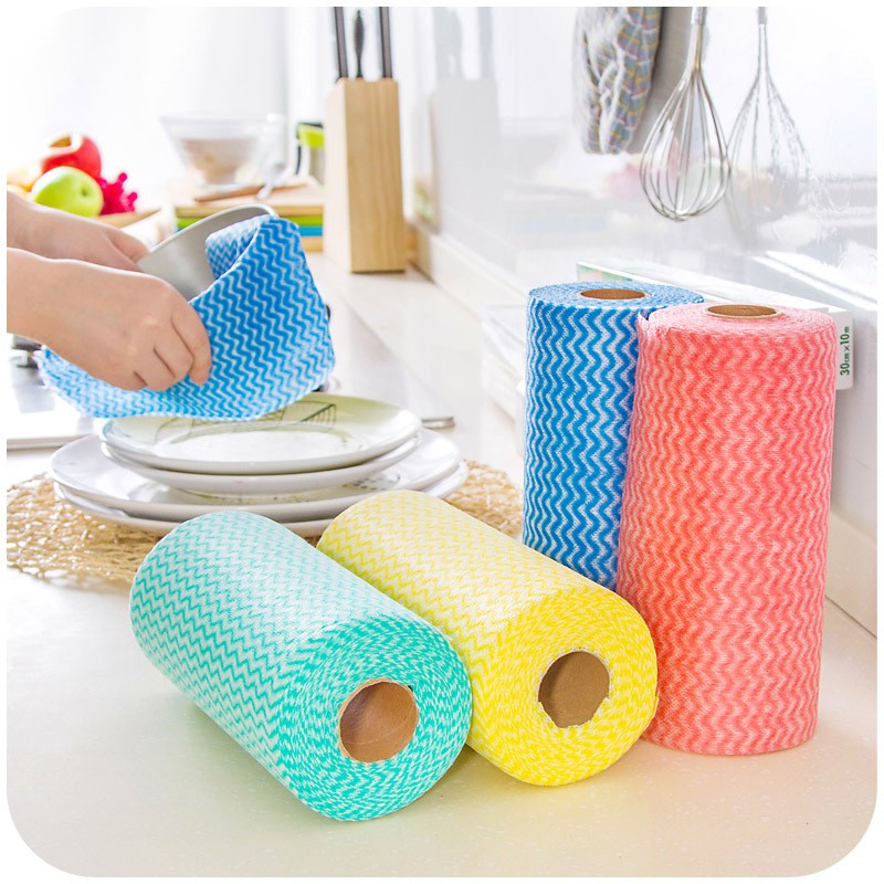 Cuộn 50 Khăn Lau Nhà Bếp(1 cuộn gồm 50 khăn)