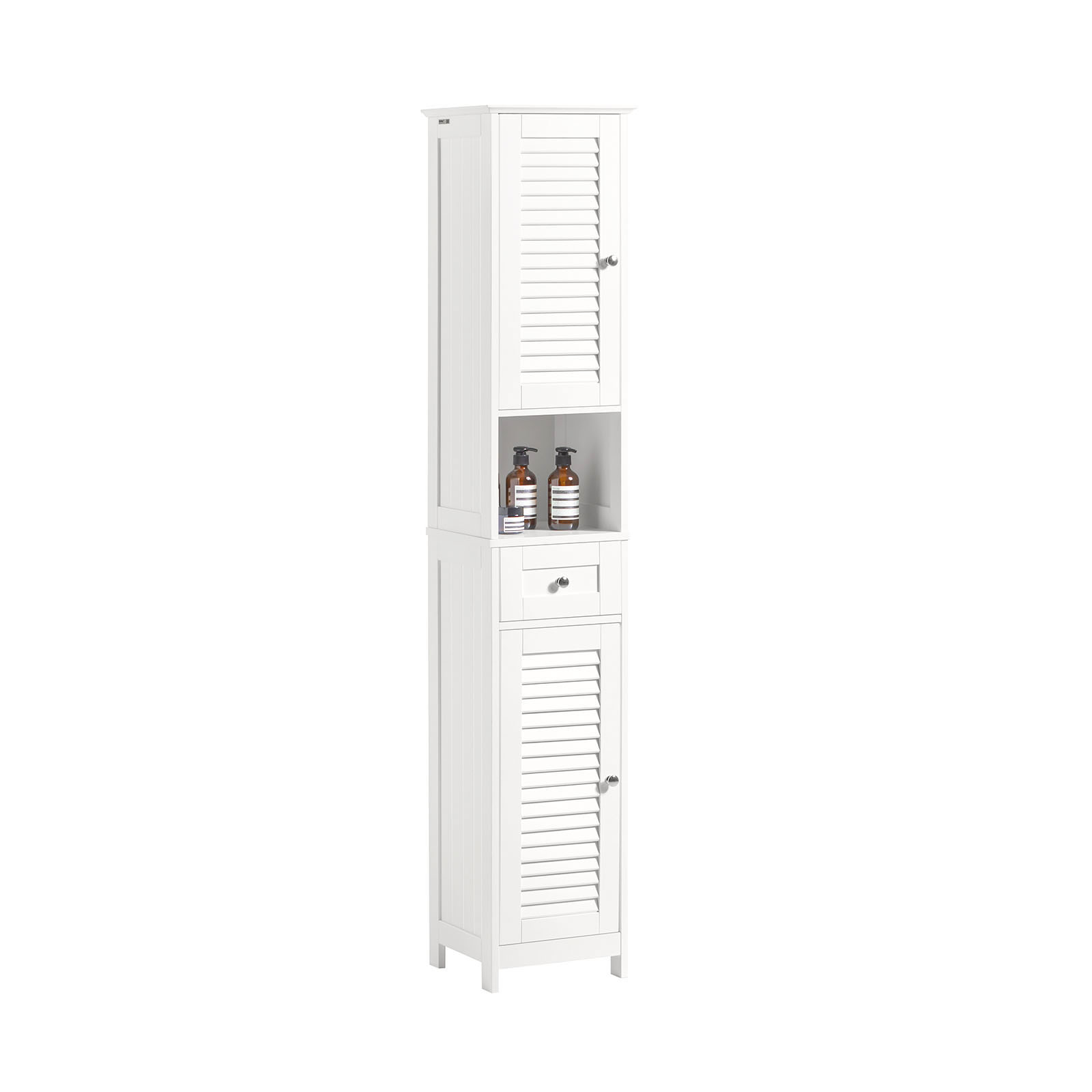 (SG STOCK) SoBuy® FRG236W White Free Standing Tallboy Bathroom