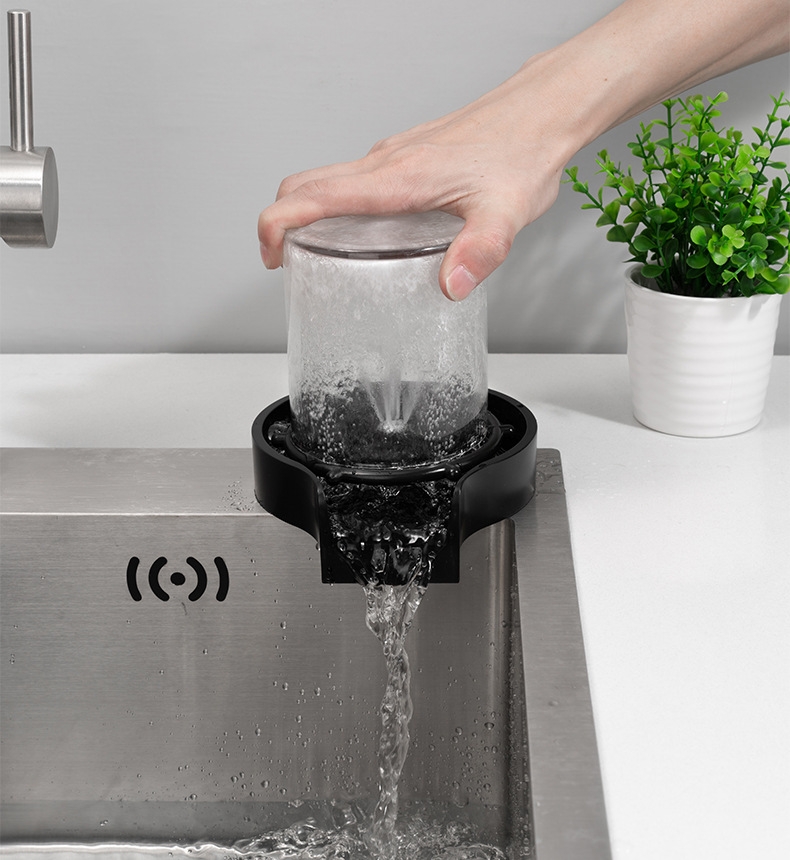 [DỤNG CỤ RỬA CỐC INOX 304 TẶNG KÈM DÂY CẤP] Dụng cụ rửa cốc ly thông minh tiện dụng