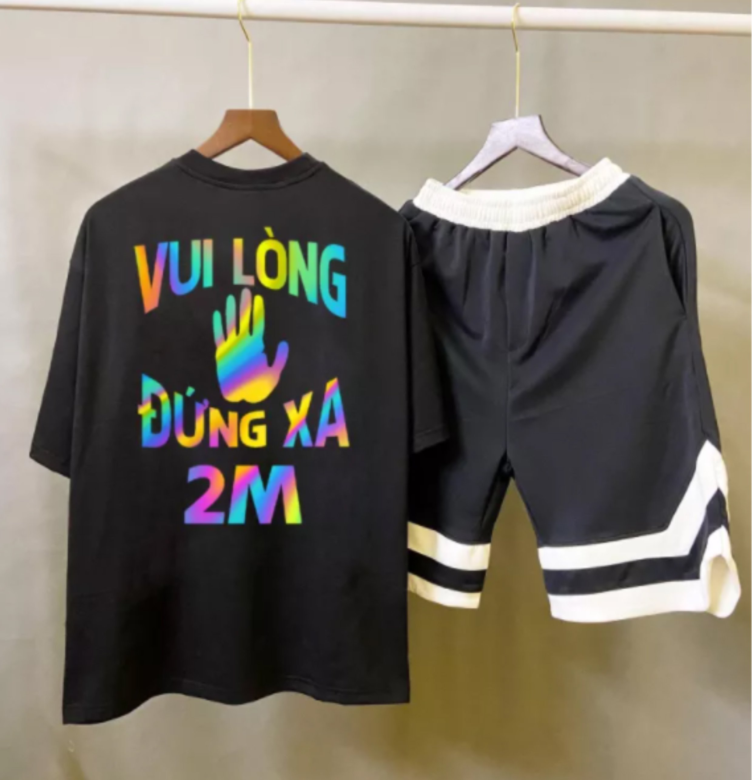 SÉT ÁO PHẢN QUANG 7 MÀU KÈM QUẦN V (CÓ BÁN LẺ ÁO)