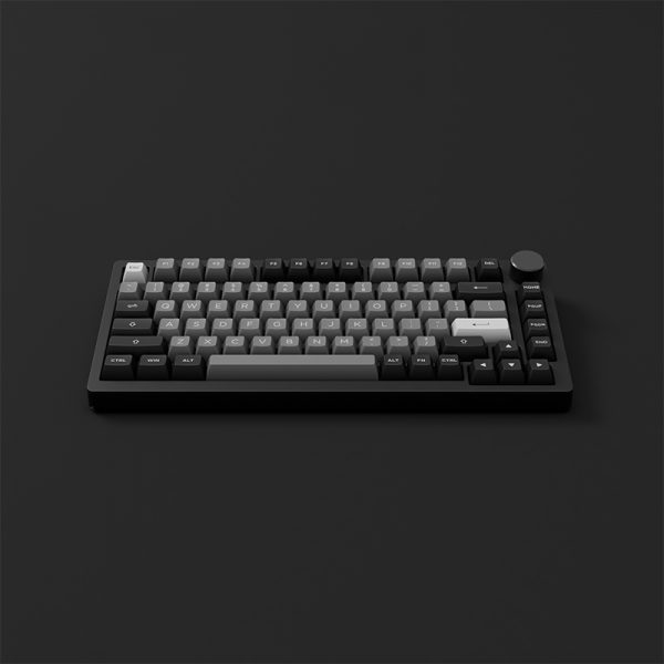 Bàn phím AKKO PC75B Plus Black & Silver (Bluetooth 5.0 / Wireless 2.4Ghz / Hotswap / Foam tiêu âm / AKKO CS Jelly switch)