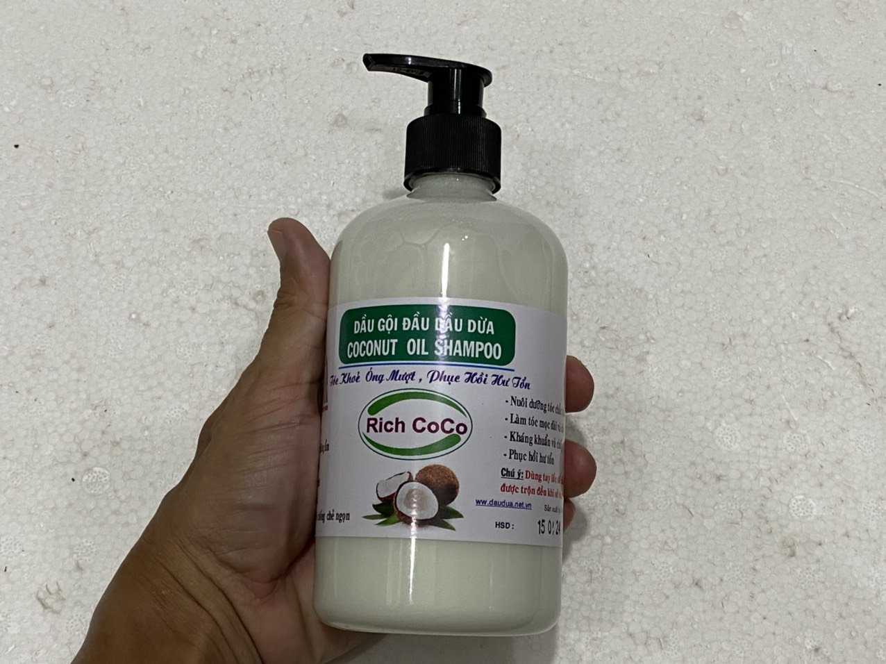 dầu gội dầu dừa 500ml-SAM LÊ SHOP