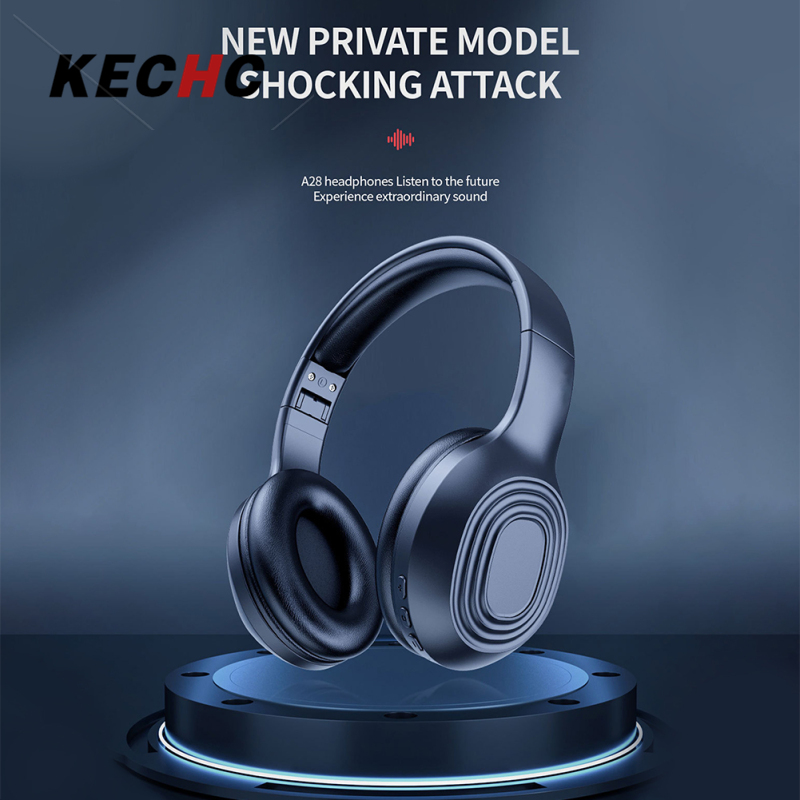 KECHc A28 Noise Canceling Headset Wireless Headset With Built-in Microphone Folding Over Ear Computer Headphones