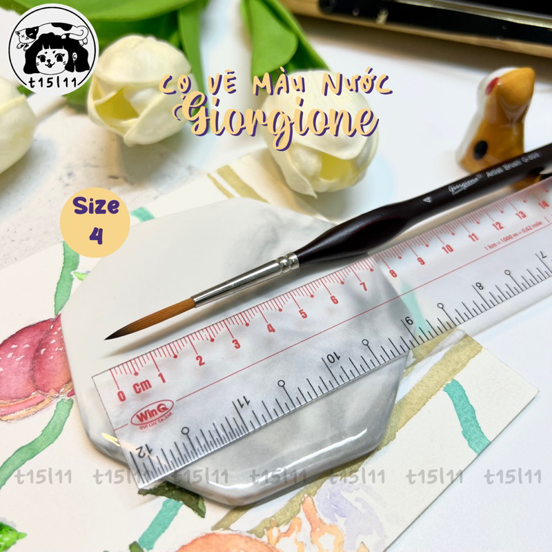 [t15l11] Cọ tỉa vẽ màu nước Giorgione