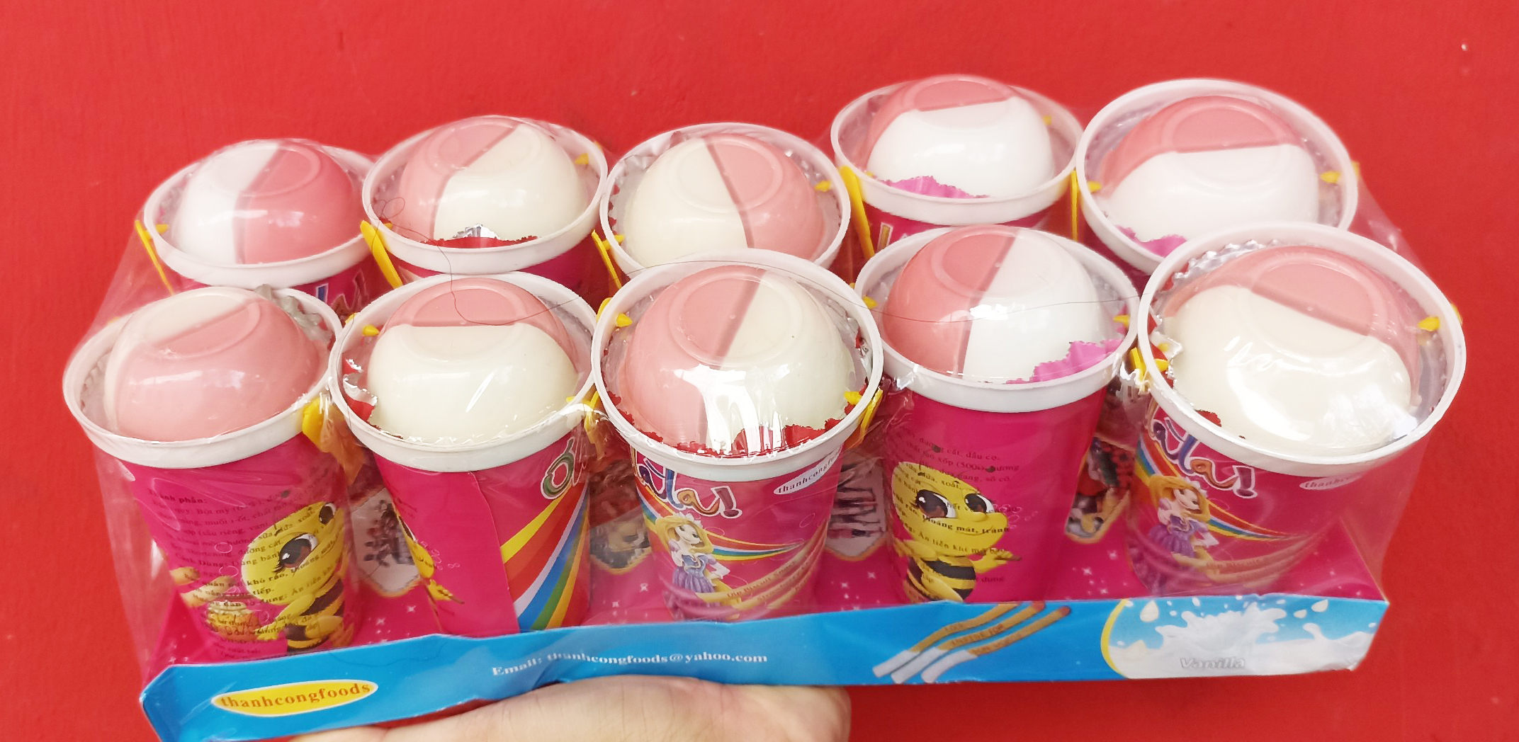 Bánh Chấm Socola Dâu Dứa Ohlala (10 Ly)