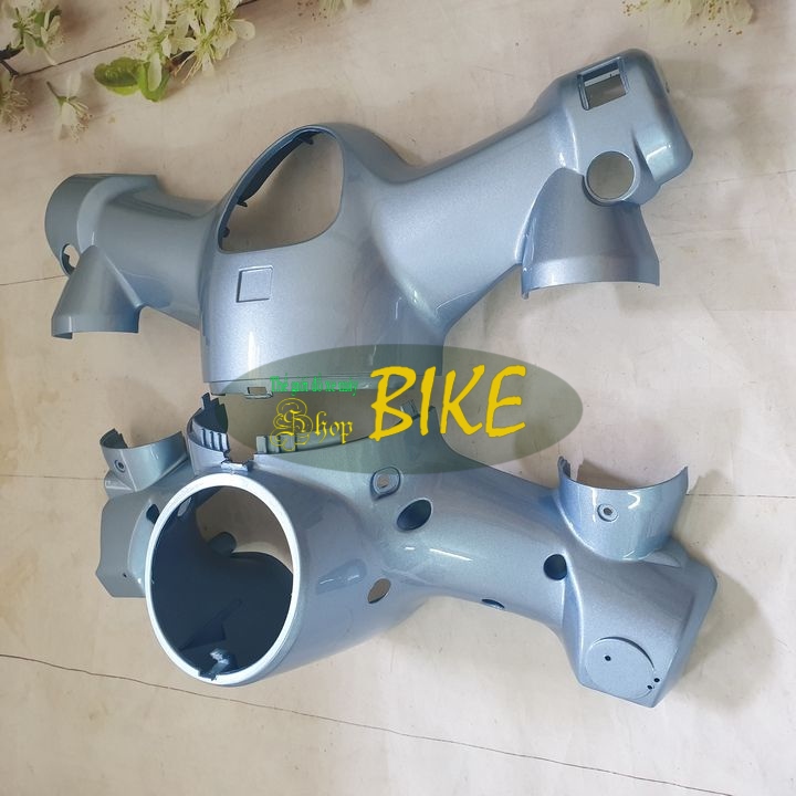 [ÁI CHÀ CHÀ] Trọn bộ 2 ốp đèn pha xe CUB đời mới đủ trên và dưới