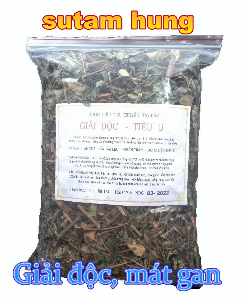 Giải độc  - tiêu u   ( túi 1kg) sth