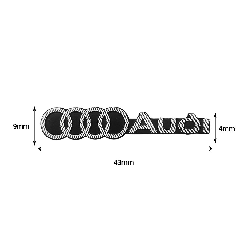 Miếng dán logo mini nhiều hãng xe, miếng dán trang trí ô tô kim loại sử dụng keo 3M chắc chắn