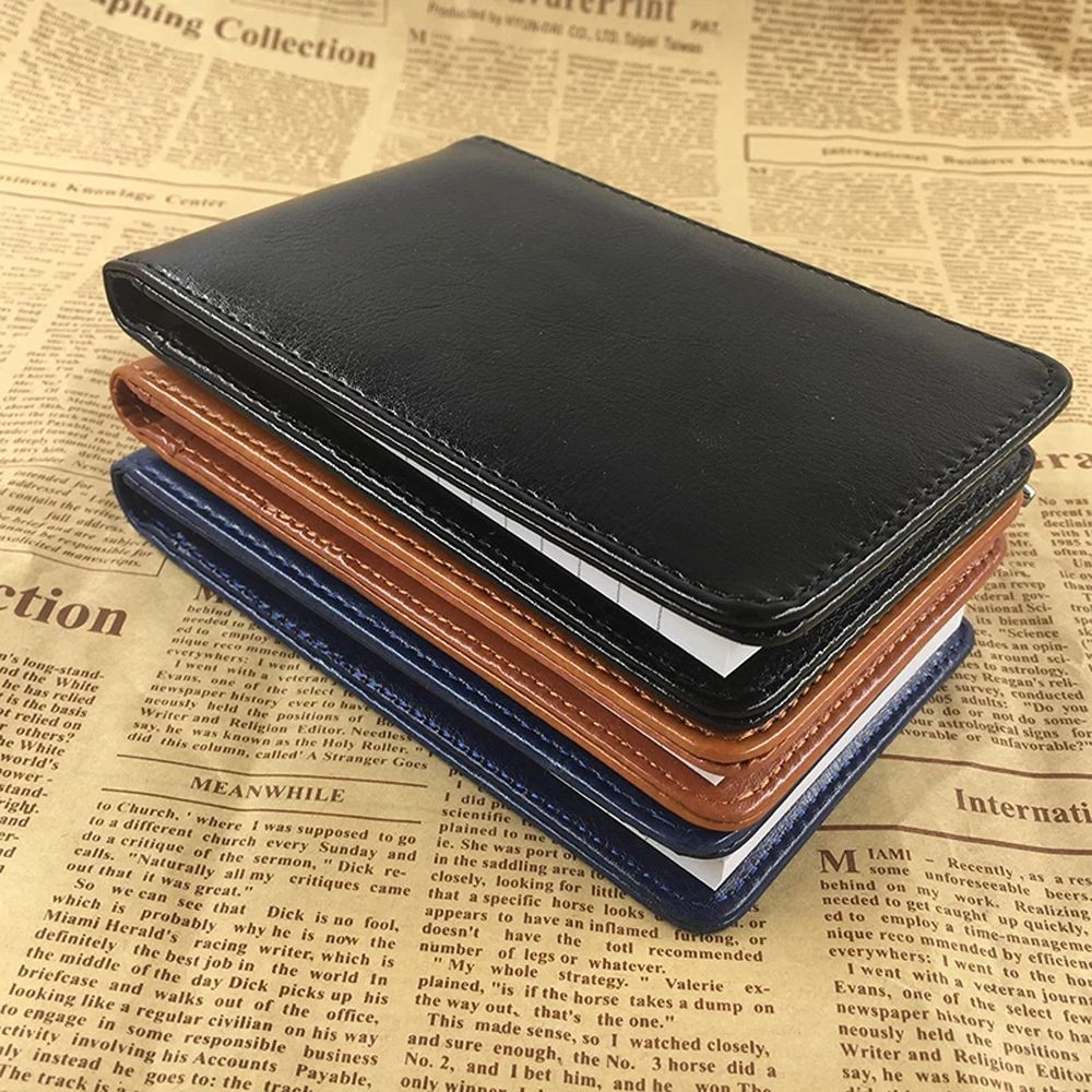 CHARRISSA Văn phòng phẩm Văn phòng Small Retro Diary Memo Pads Business Memos Mini Notepad A7 Notebook Pocket Planner