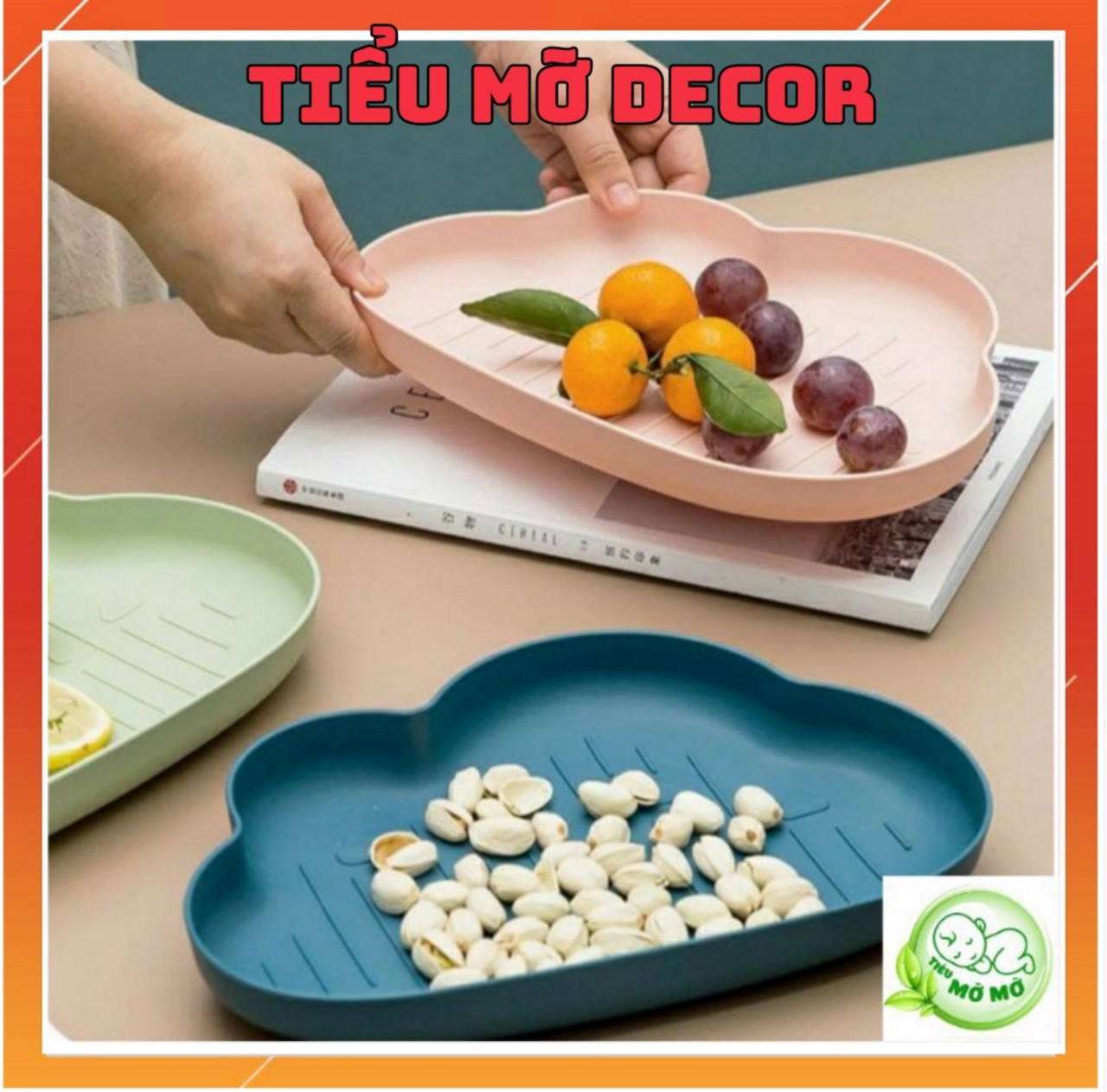 Khay đựng đồ ăn hình đám mây