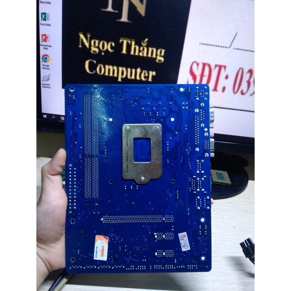 Main Gigabyte  H61 DS2 zin( FREESHIP +TẶNG FE+KEO TẢN NHIỆT+PIN CMOS).Main chính hãng bóc máy văn phòng.Main socket 1155