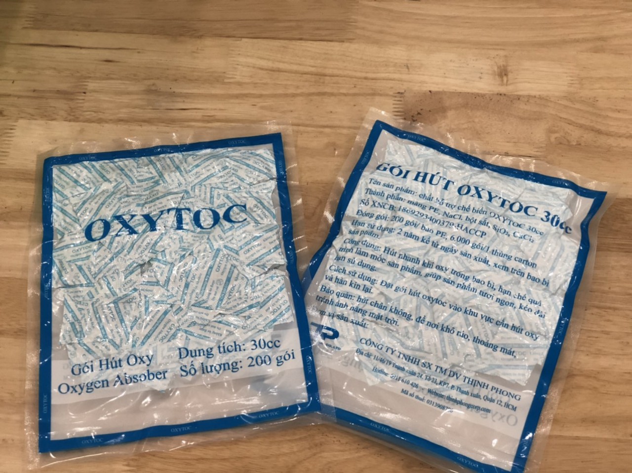 200 Gói gúi hút oxygen 30 cc