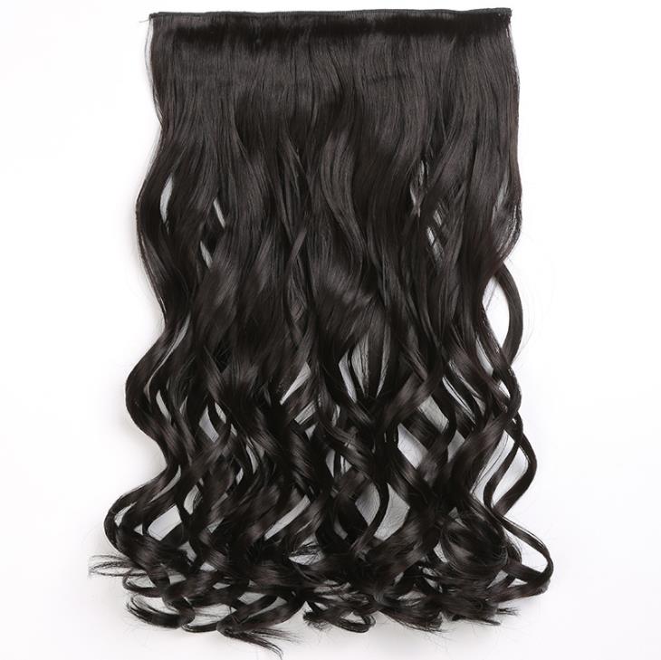 TSE Long curly hair wig Curtain invisible pad hair piece hair wigs piece  V-shaped hair extension 45cm/55cm/65cm | Lazada PH