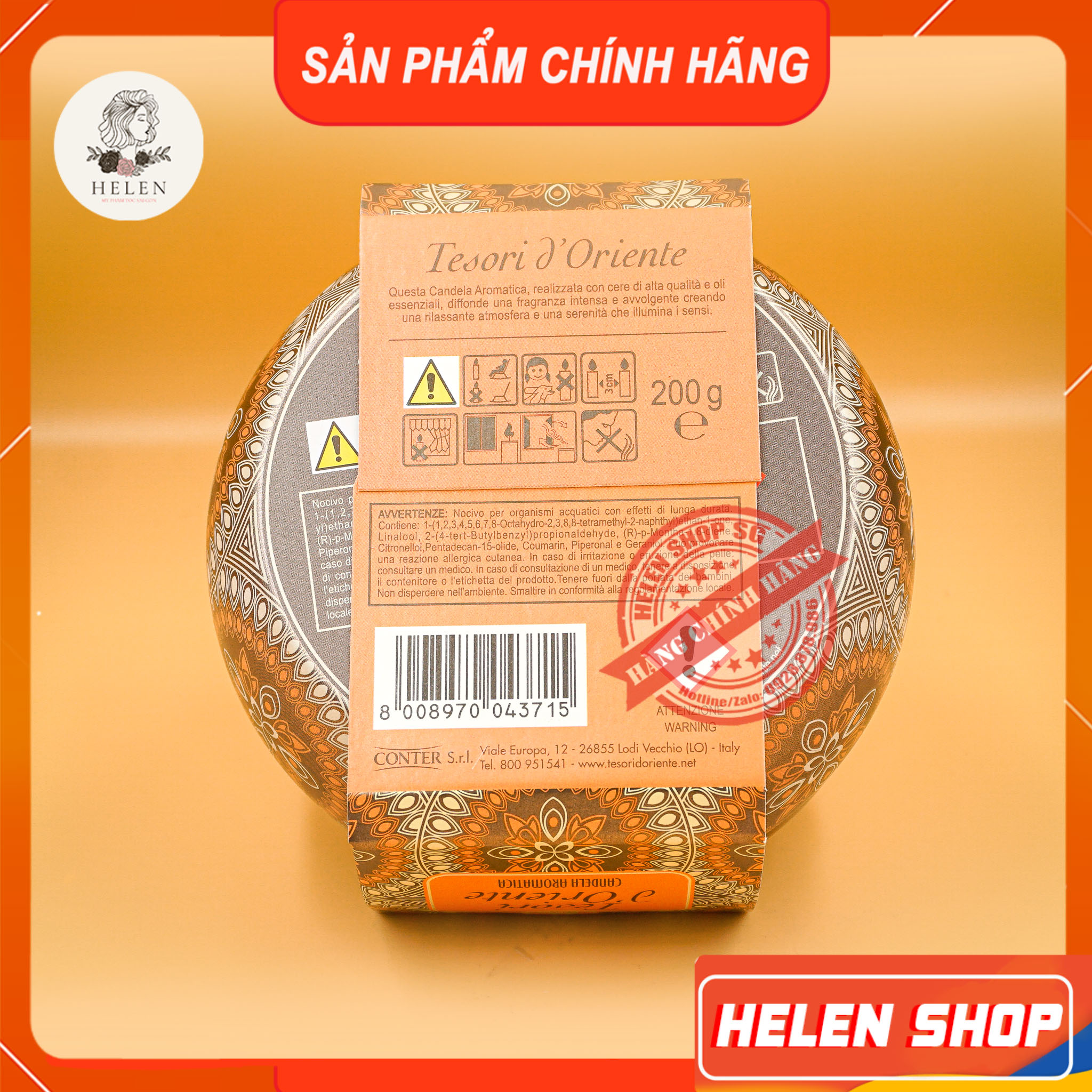 Nến Thơm Tesori D' Oriente Hoa Sen 200g