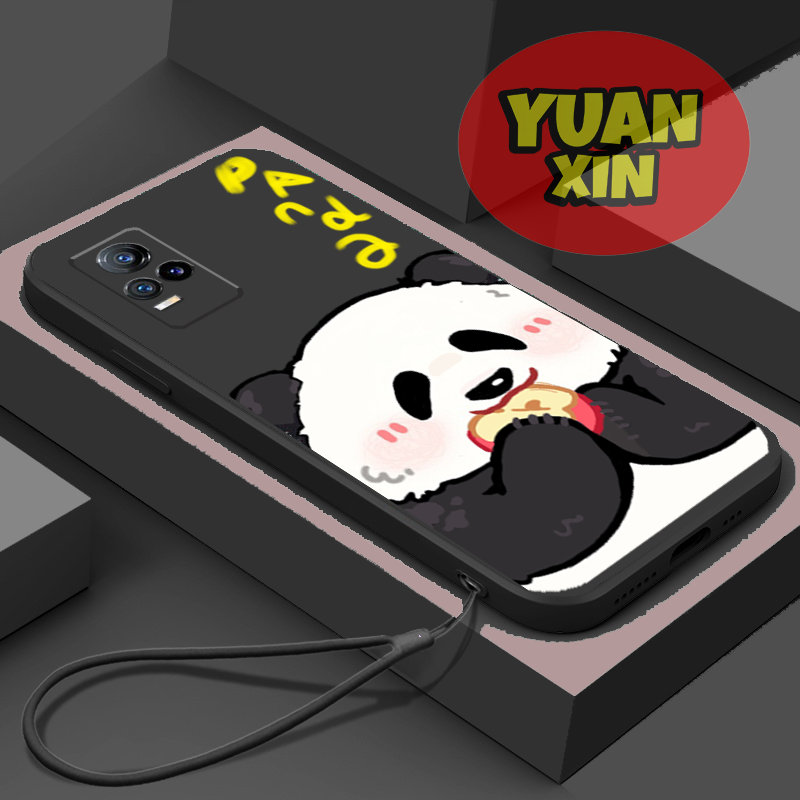 For Vivo V21E 4G Phone Case Cartoon Design Silicone Soft Shell TPU Case Shockproof Casing Camera Protective Case