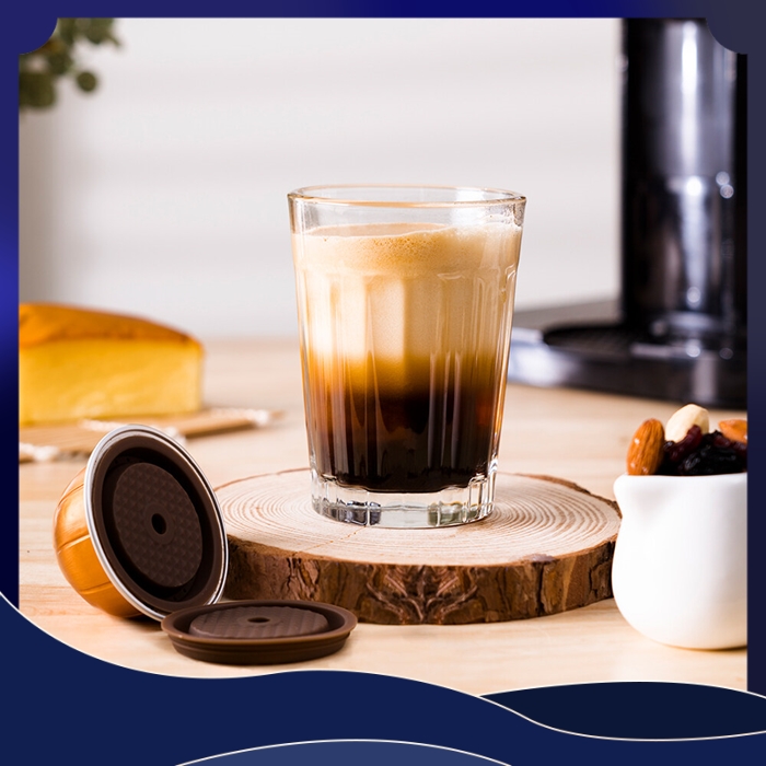 Viên nén cà phê có thể tái sử dụng đồ lọc có nắp cho Nespresso vertuo tiếp theo