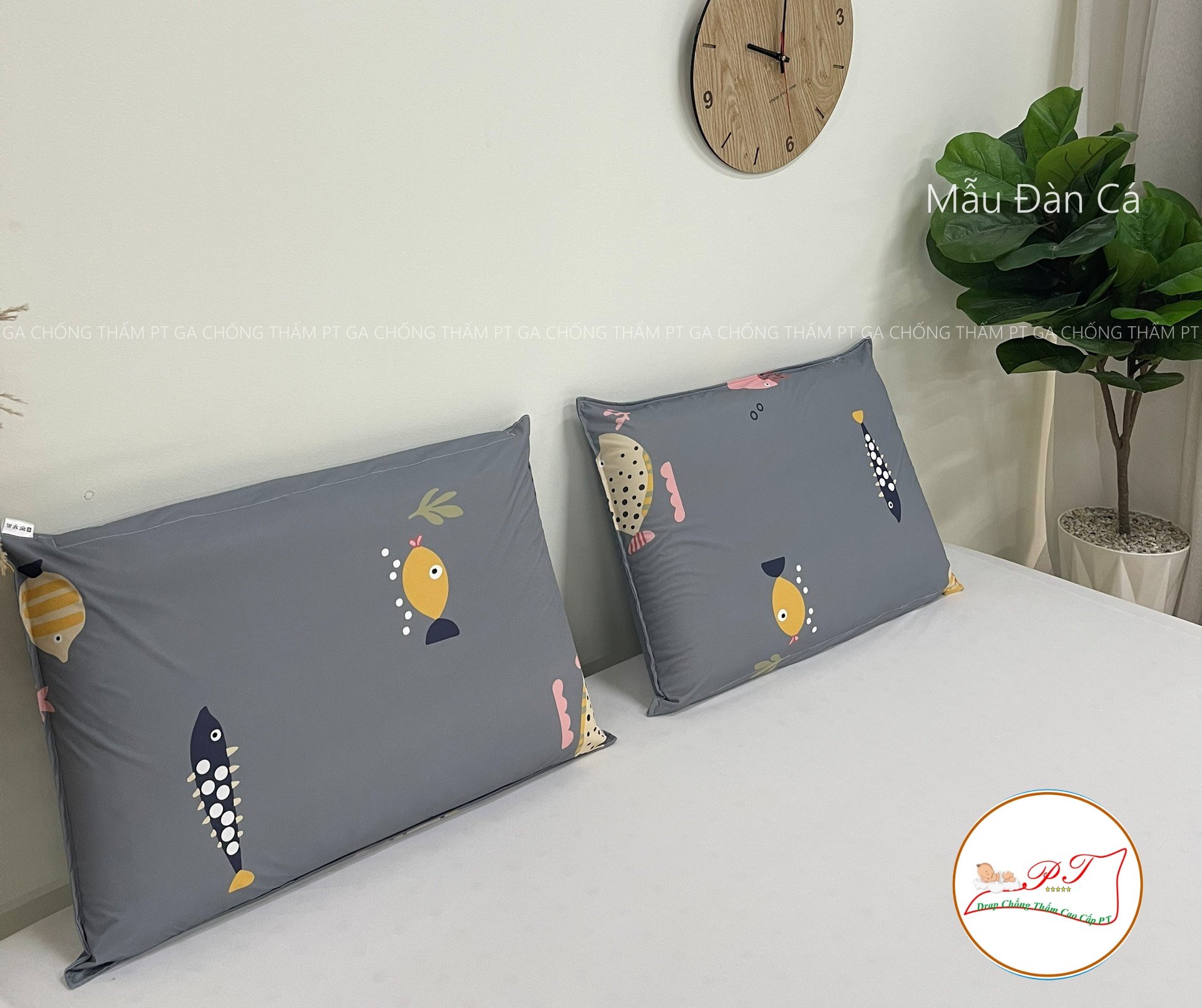 HCM--Ga Chống Thấm Cao Cấp PT Mẫu Họa Tiết Đàn Cá