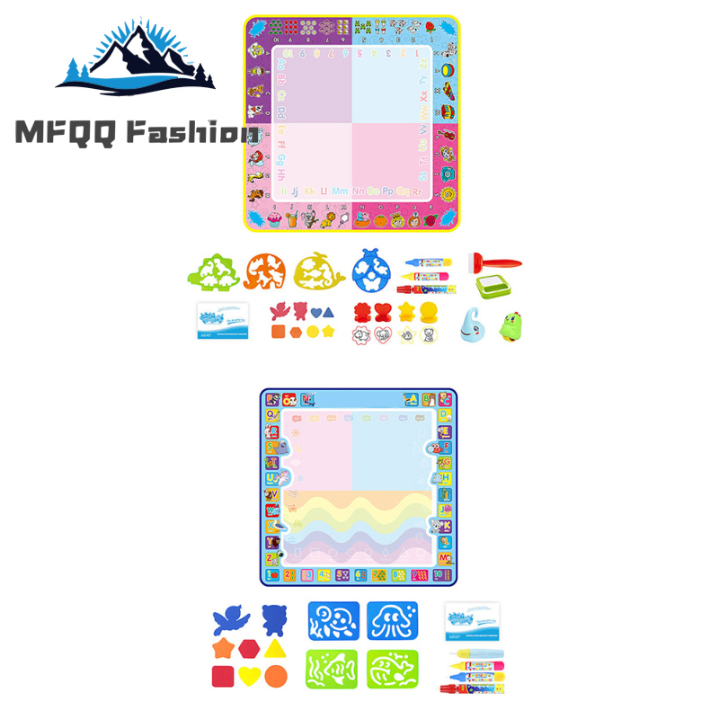 MFQQ ready stock Water Doodle Mat For Kids Coloring Doodle Mat With Magic