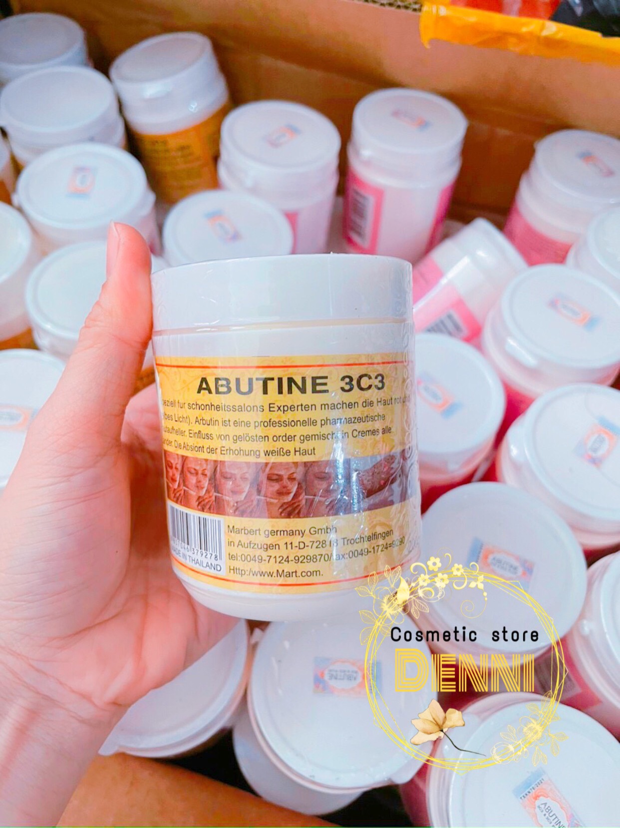 Kem body kích trắng abutine 3c3 500gr loại xịn
