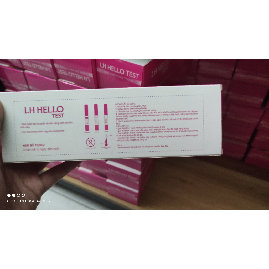 Que thử rụng trứng LH HELLO TEST - Hộp 7 Test