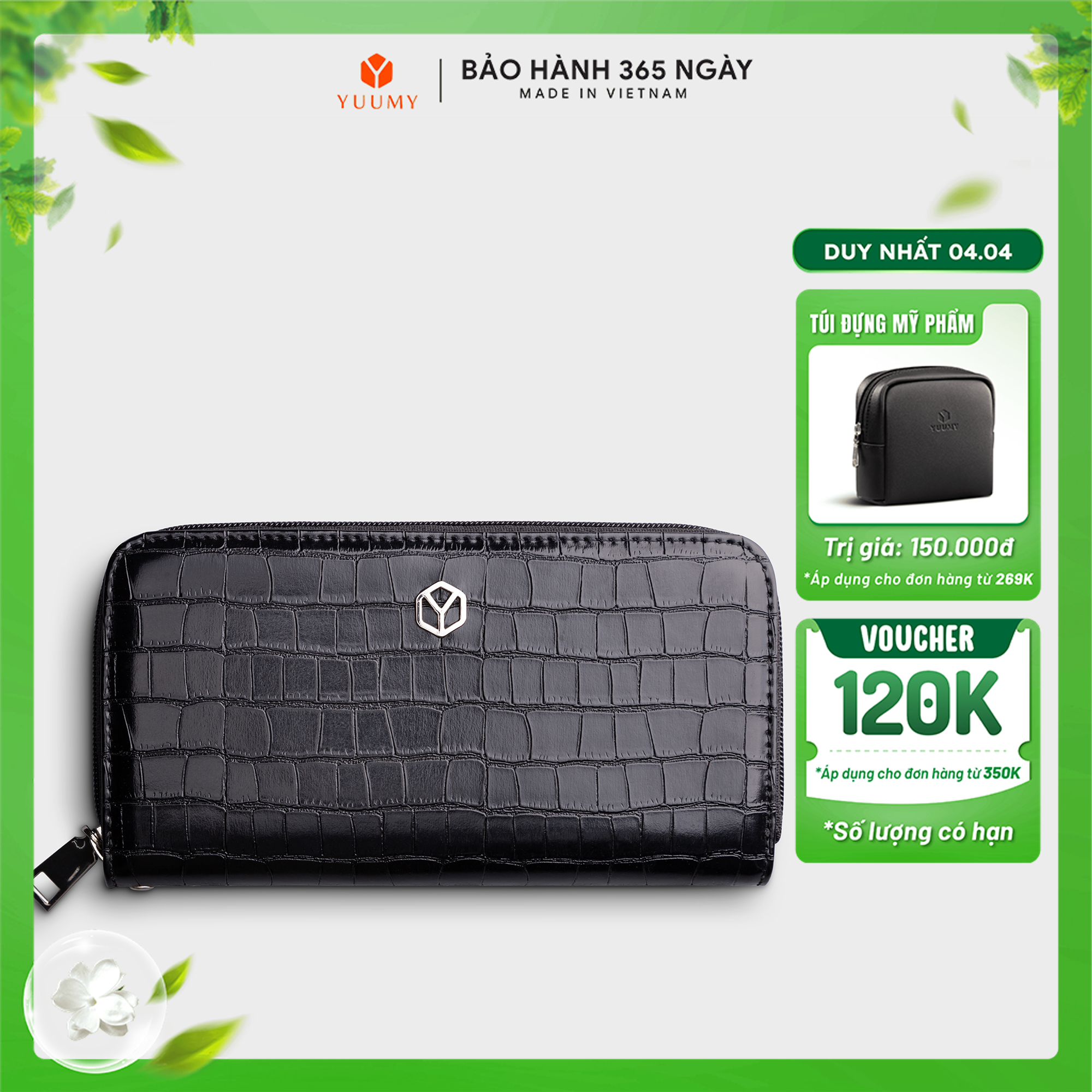 Ví Yuumy (Thời trang nữ cầm tay - Ví da Verein YV82)