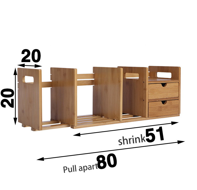 Small bookshelf with drawer office, table storage, simple desk bookshelf student bookshelf shelf