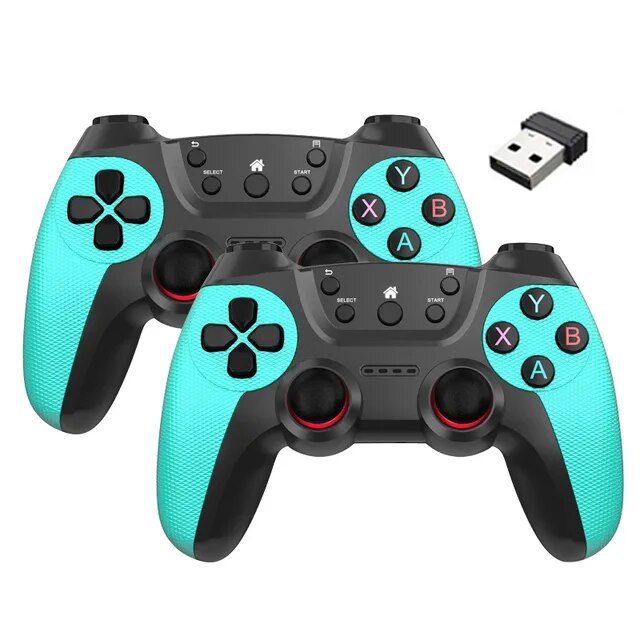 Dual Wireless Controller for PC 2.4G Gamepad For Game Box/PC/Android TV Box Joystick Support Two-player Game Controllers