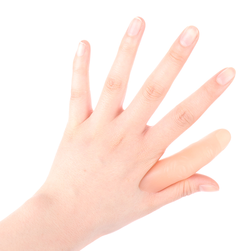 [The Lintas] 1pc Fake Finger Sixth Middle Finger Appearing And Vanishing Magic Tricks