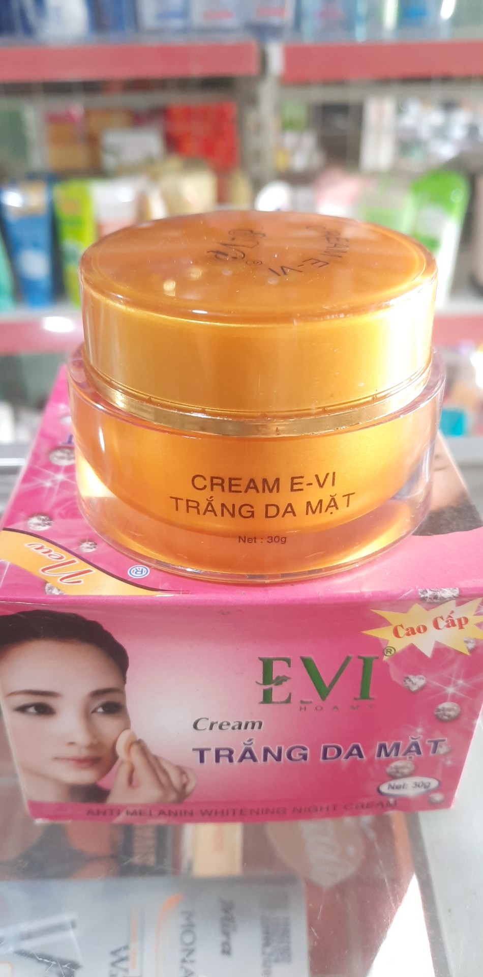 kem evi dưỡng trắng da mặt 30g.