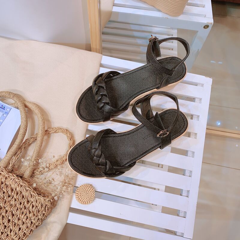 Sandal đế xuồng quai thắt bính  gót 5-6p SD-0269