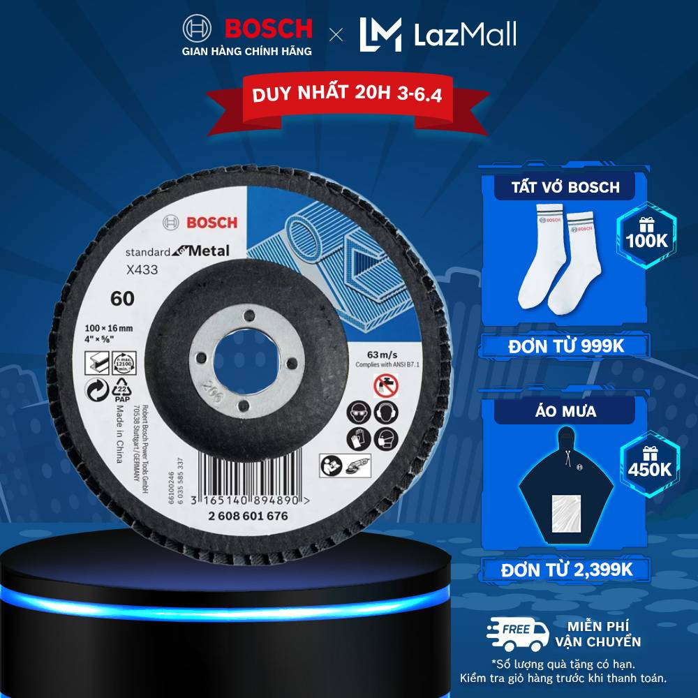 Đĩa nhám xếp Bosch Alox