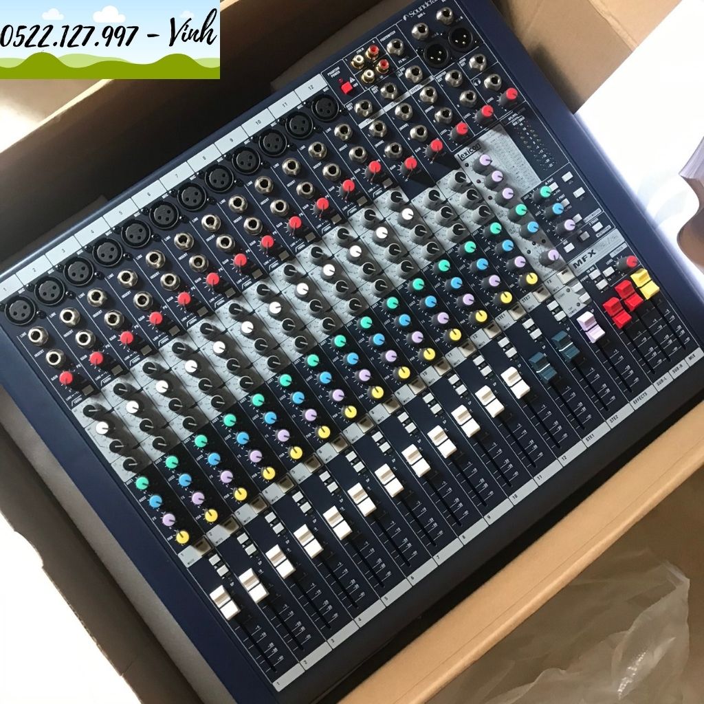 Mixer bàn Soundcraft MFX 12/2 dành cho sân khấu chuyên nghiệp - sản phẩm nhập khẩu loại 1 - Gia Khang Shop