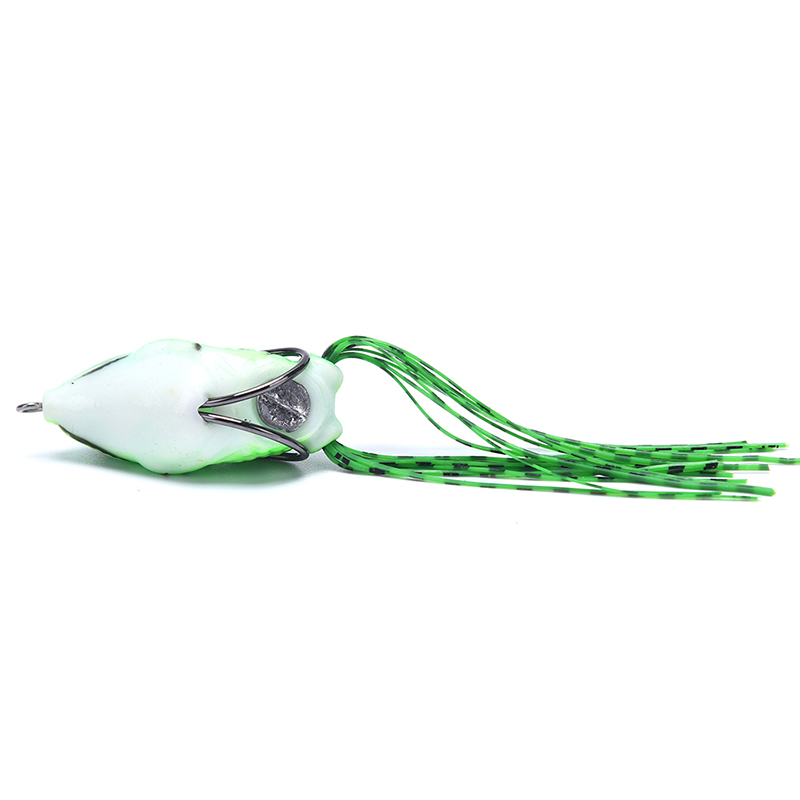 【RAI】 Frog Soft Fishing Lure Double Hooks Artificial Bait Frog Tool
