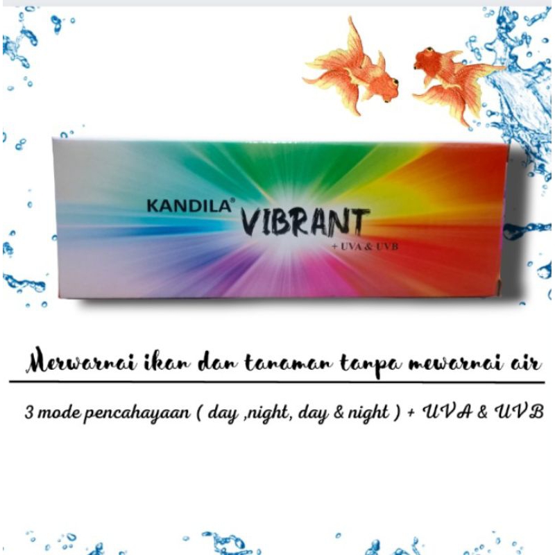 Lampu Led Atas Aquarium Aquascape KANDILA VIBRANT + UVA & UVB V 200
