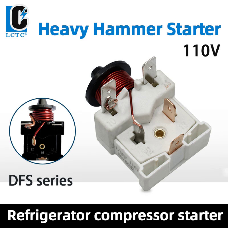 Rơle khởi động máy nén tủ lạnh 110V (Rơle ngắn Danfoss)