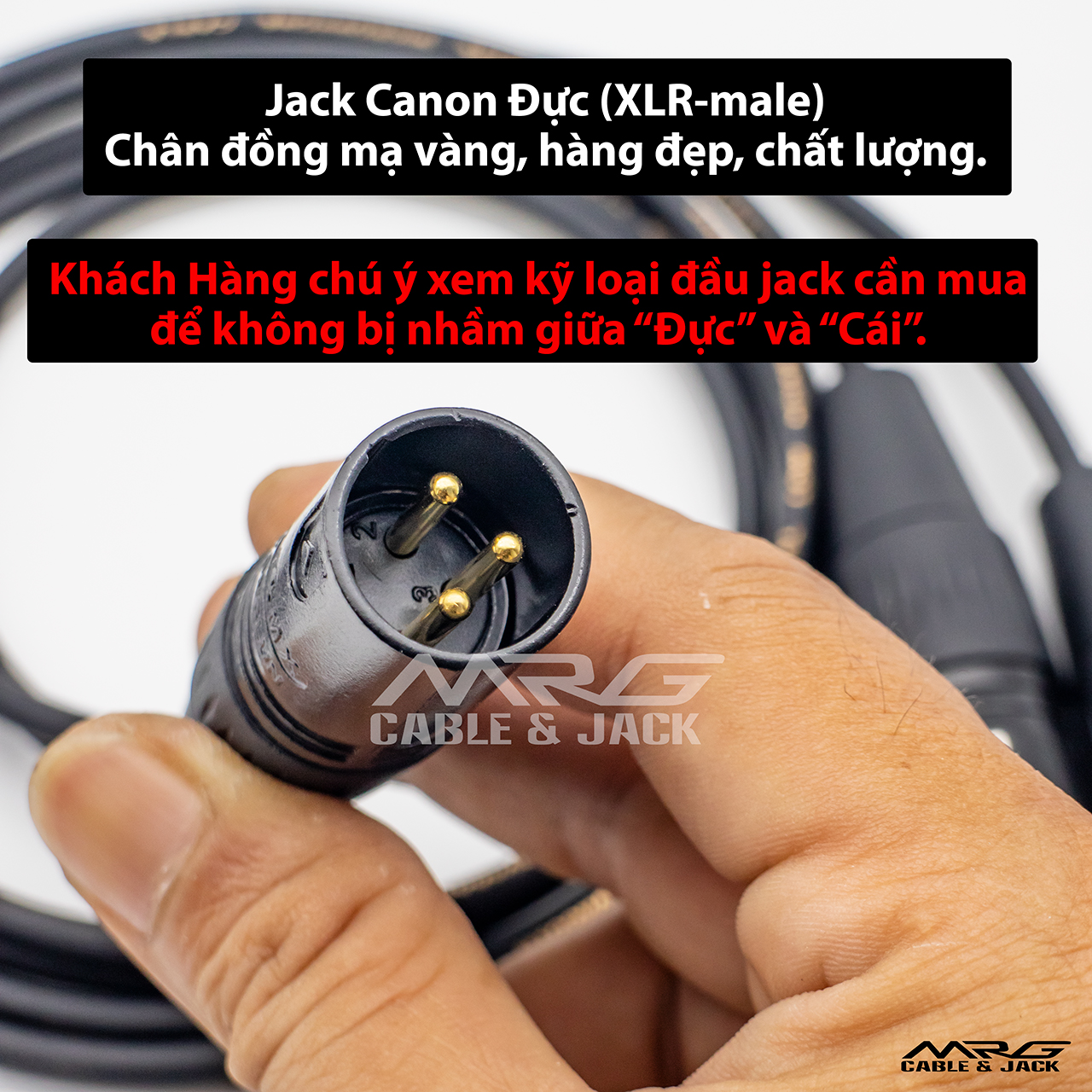 Dây canon đực ra 2 đầu canon cái.