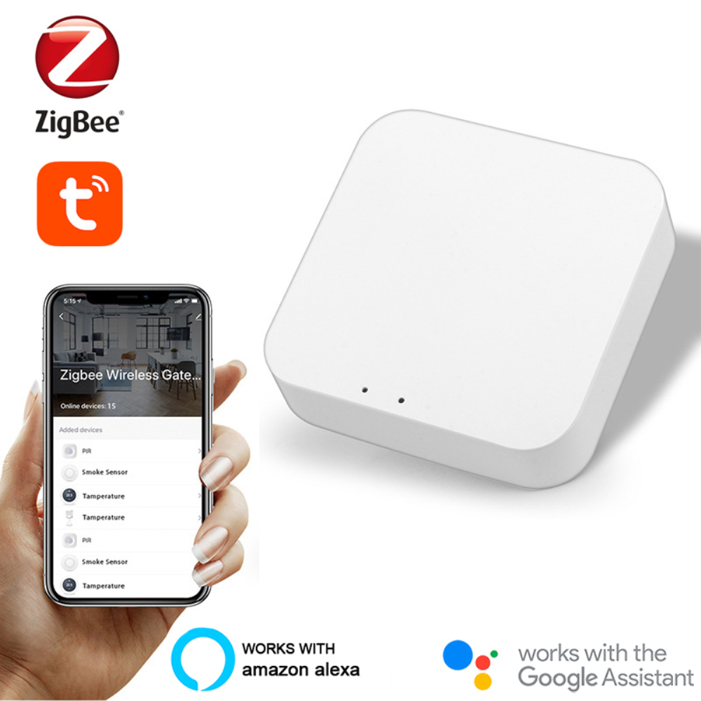 EL style Tuya Zigbee Bridge Smart Home Zigbee Gateway Hub Remote Control Zigbee Devices Via Smart Life APP Works with Alexa