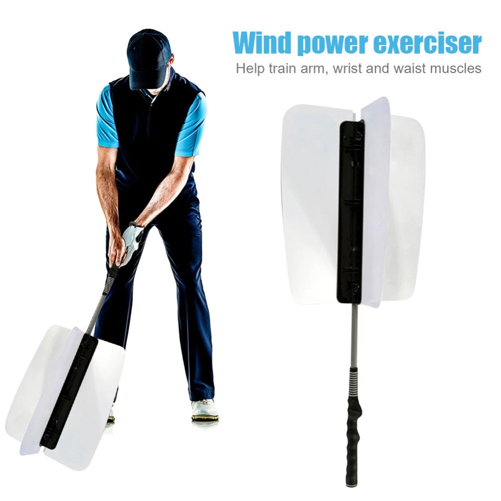 Golf Club Speed Strength Power Trainer Aids Golf Swing Practice Training Fans