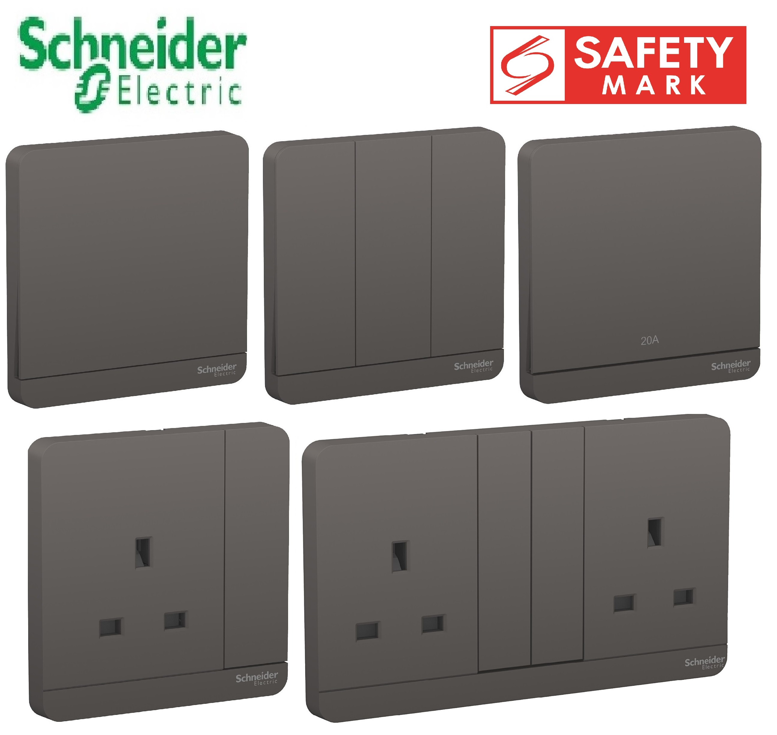 ERD様 Schneider AvatarOn Switch and Socket Dark Grey Avatar On | Lazada