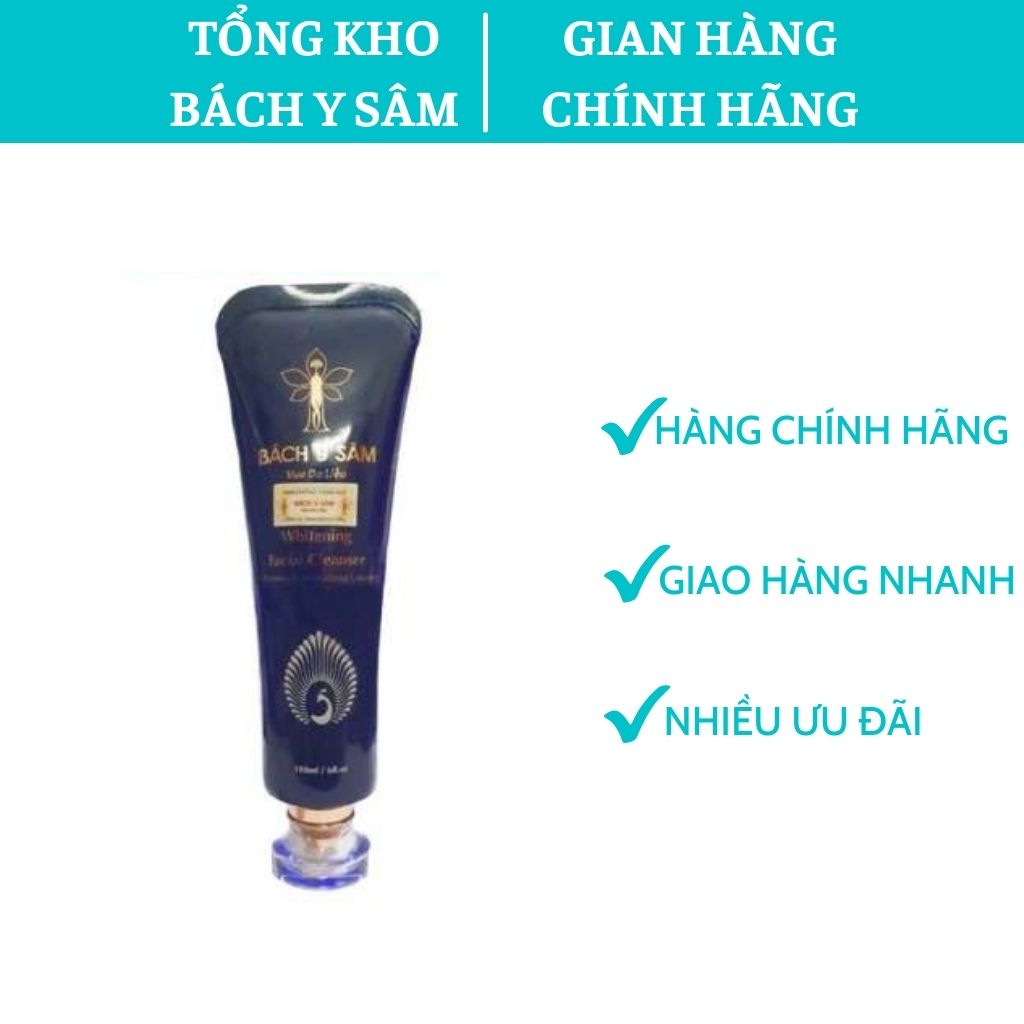 Sữa Rửa Mặt Bách Y Sâm DA NÁM TRẮNG SÁNG DA 180ml (Sữa Rửa Mặt Bạch Linh)