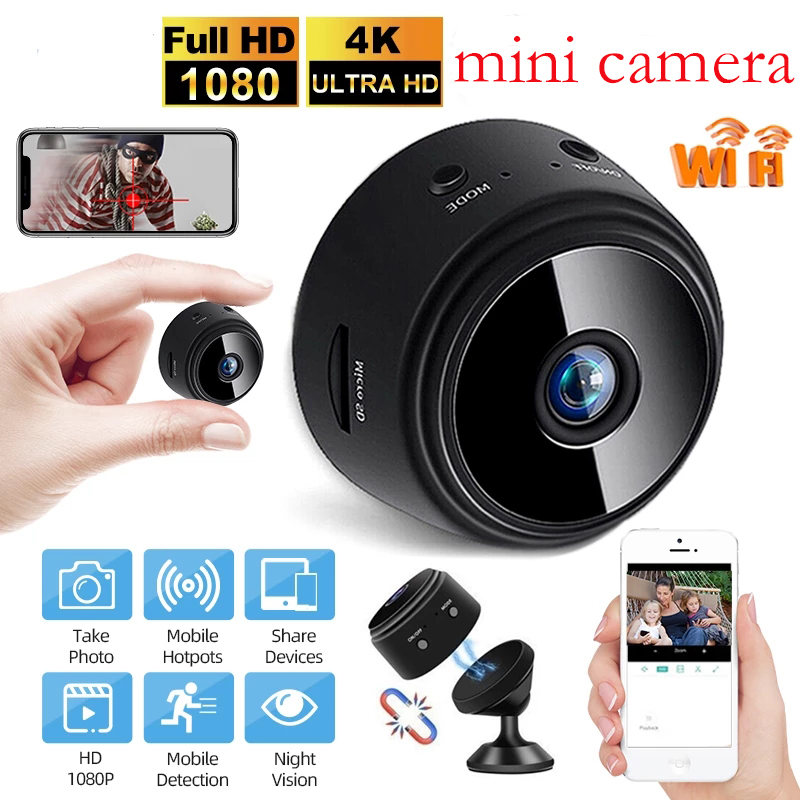 Camera Mini Phiên Bản Ban Đêm Camera IP 1080P HD Camera Micro Camera Mini Giám Sát Không Dây Camera Wifi Máy Quay Video Thẻ Nhớ TF Thẻ Nhớ Micro SD